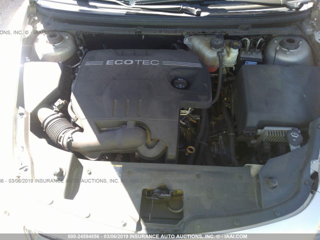 1G1ZG57B19F113109 - 2009 CHEVROLET MALIBU LS GOLD photo 10