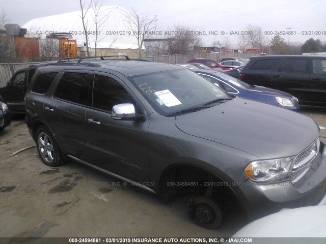 1C4SDJET3DC500681 - 2013 DODGE DURANGO CITADEL GRAY photo 1