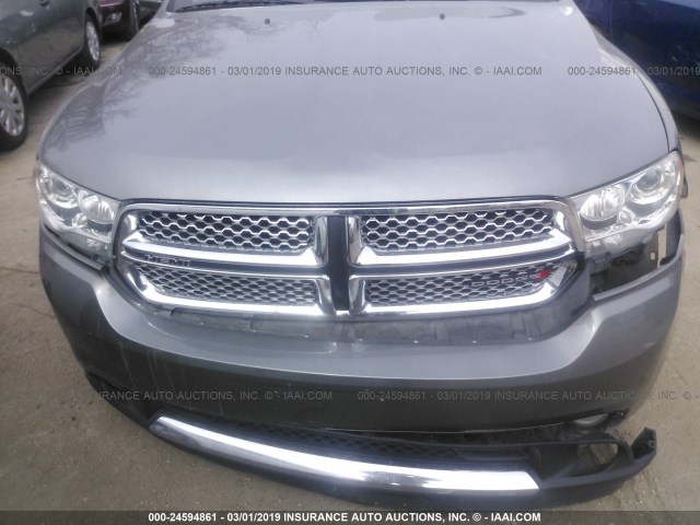 1C4SDJET3DC500681 - 2013 DODGE DURANGO CITADEL GRAY photo 6