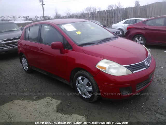 3N1BC13E87L366267 - 2007 NISSAN VERSA S/SL RED photo 1