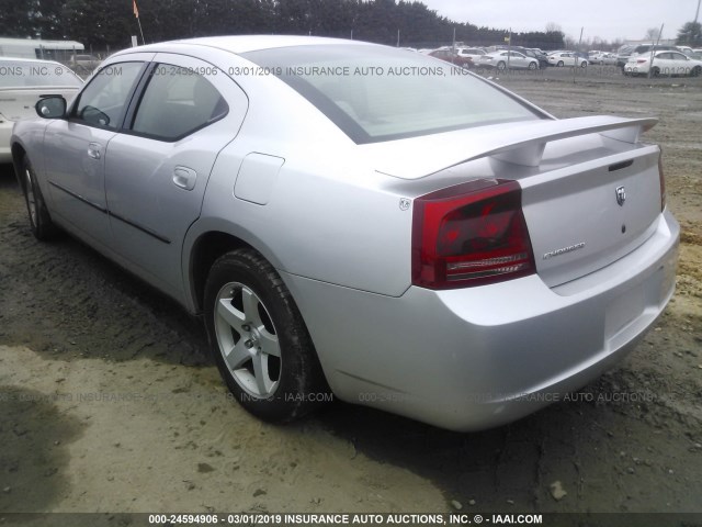 2B3KA43R57H621474 - 2007 DODGE CHARGER SE/SXT SILVER photo 3