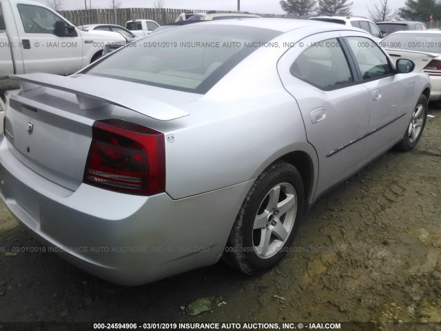 2B3KA43R57H621474 - 2007 DODGE CHARGER SE/SXT SILVER photo 4