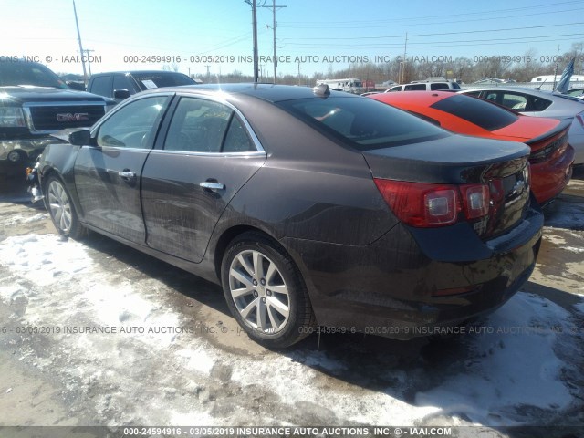 1G11H5SA1DF227208 - 2013 CHEVROLET MALIBU LTZ ნაცრისფერი ფოტო 3