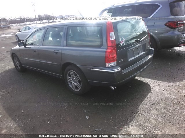 YV1SW592272622178 - 2007 VOLVO V70 2.5T GRAY photo 3