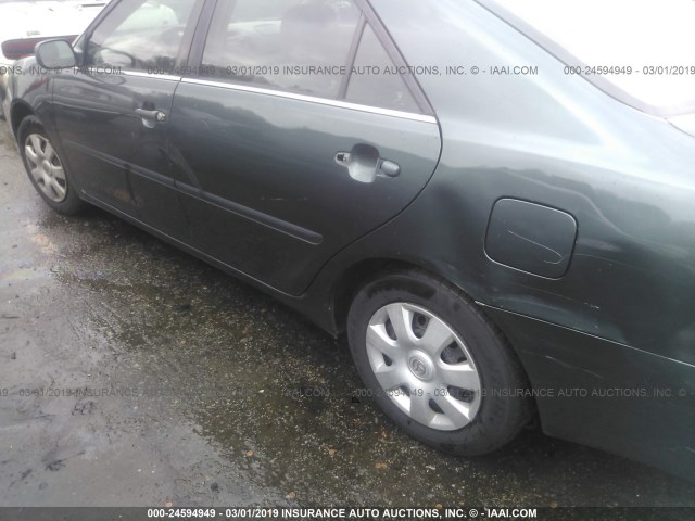 4T1BE32K23U720760 - 2003 TOYOTA CAMRY LE/XLE/SE GREEN photo 6