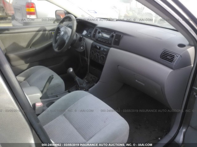 1NXBR32E88Z009358 - 2008 TOYOTA COROLLA CE/LE/S GRAY photo 5