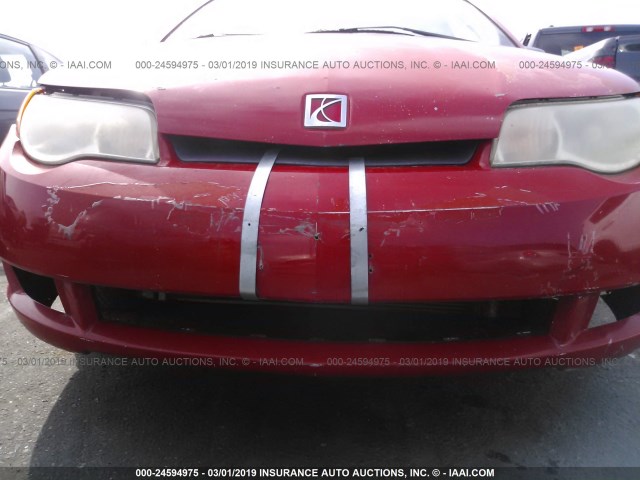 1G8AN15F46Z125137 - 2006 SATURN ION LEVEL 2 红色 照片 6