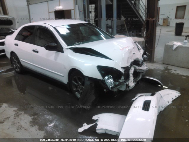 1HGCM56147A135468 - 2007 HONDA ACCORD VALUE WHITE photo 1