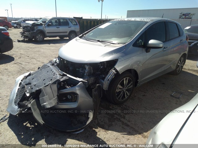 3HGGK5H82KM713936 - 2019 HONDA FIT EX SILVER photo 2