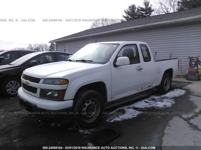 1GCESBFE0B8110694 - 2011 CHEVROLET COLORADO WHITE photo 2