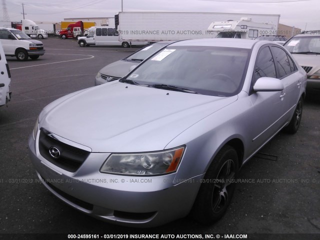 5NPET46C76H097361 - 2006 HYUNDAI SONATA GL SILVER photo 2