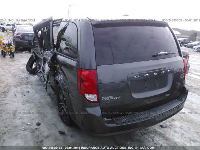 2C4RDGCG6ER342045 - 2014 DODGE GRAND CARAVAN SXT BLACK photo 3