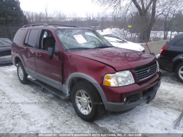 1FMZU73E02UC15476 - 2002 FORD EXPLORER XLT MAROON photo 1