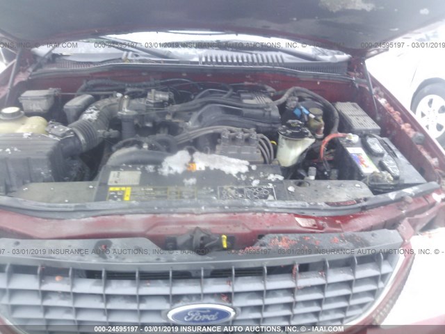 1FMZU73E02UC15476 - 2002 FORD EXPLORER XLT MAROON photo 10