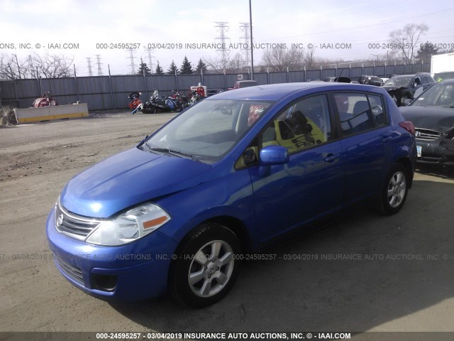 3N1BC1CP3CK812648 - 2012 NISSAN VERSA S/SL BLUE photo 2