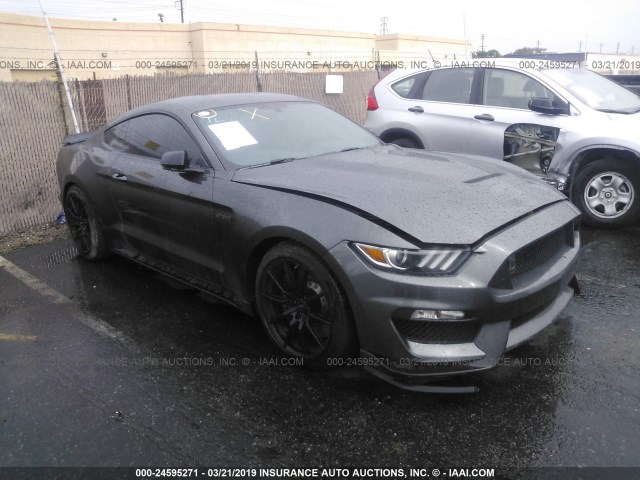 1FA6P8JZ9H5522227 - 2017 FORD MUSTANG SHELBY GT350 GRAY photo 1