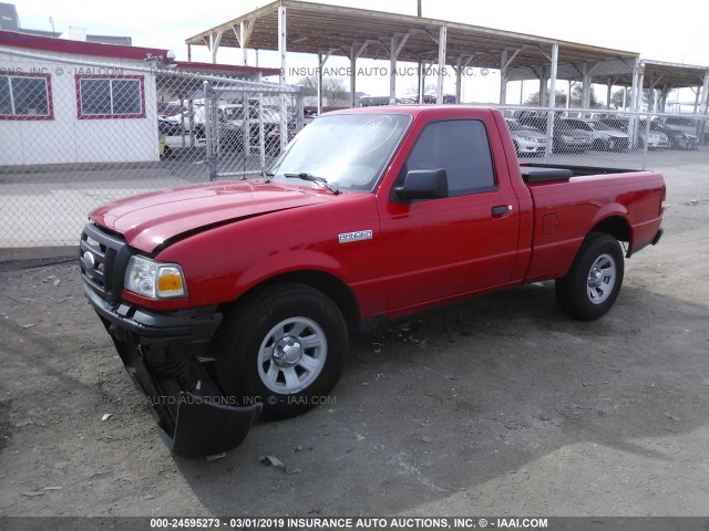 1FTYR10U36PA36590 - 2006 FORD RANGER RED photo 2