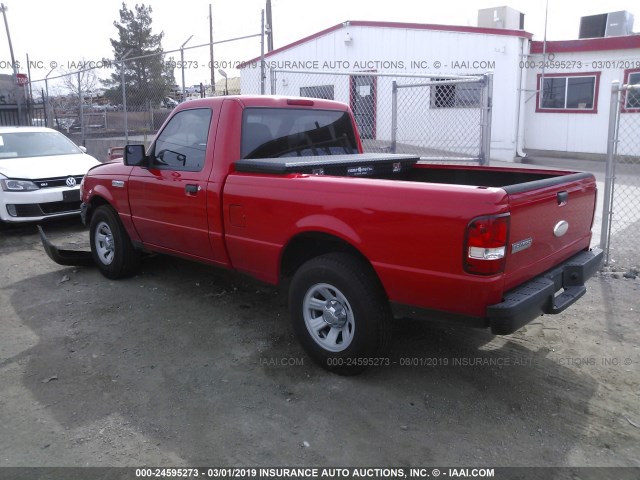1FTYR10U36PA36590 - 2006 FORD RANGER RED photo 3