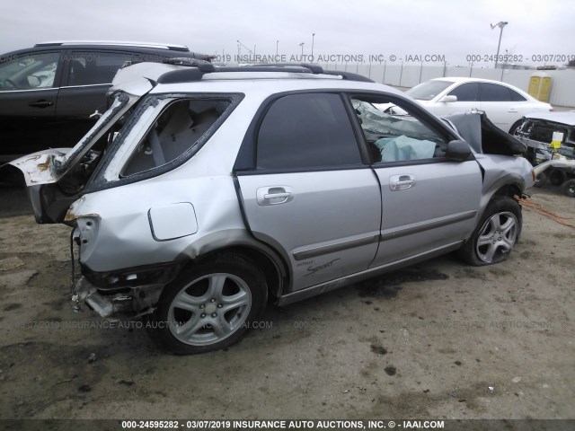 JF1GG68552H831064 - 2002 SUBARU IMPREZA OUTBACK SPORT SILVER photo 4