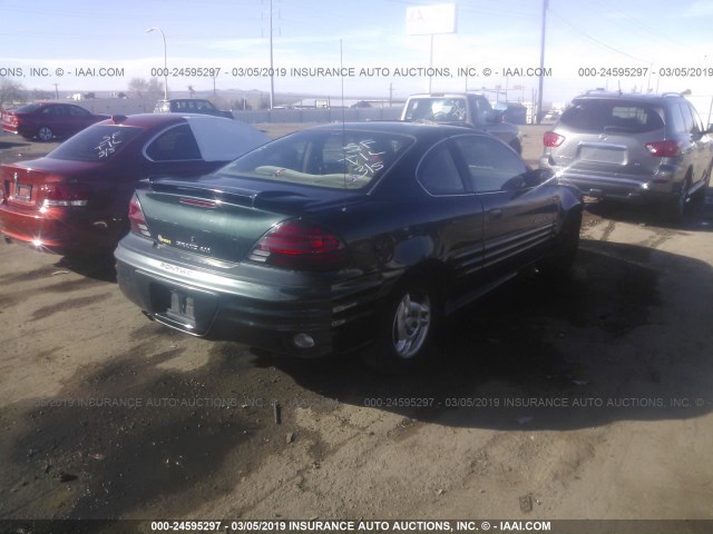 1G2NE12FX2C122529 - 2002 PONTIAC GRAND AM SE GREEN photo 4