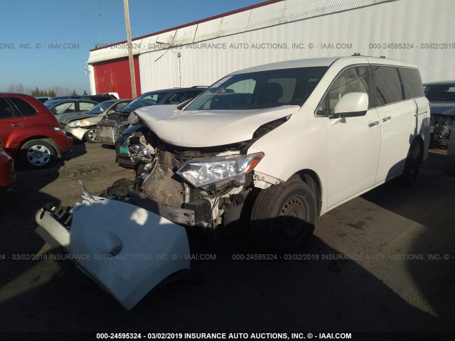 JN8AE2KPXC9031045 - 2012 NISSAN QUEST S/SV/SL/LE WHITE photo 2