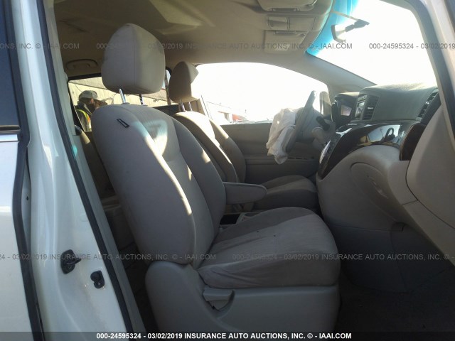 JN8AE2KPXC9031045 - 2012 NISSAN QUEST S/SV/SL/LE WHITE photo 5