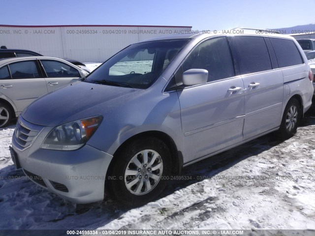 5FNRL3H7XAB008319 - 2010 HONDA ODYSSEY EXL SILVER photo 2