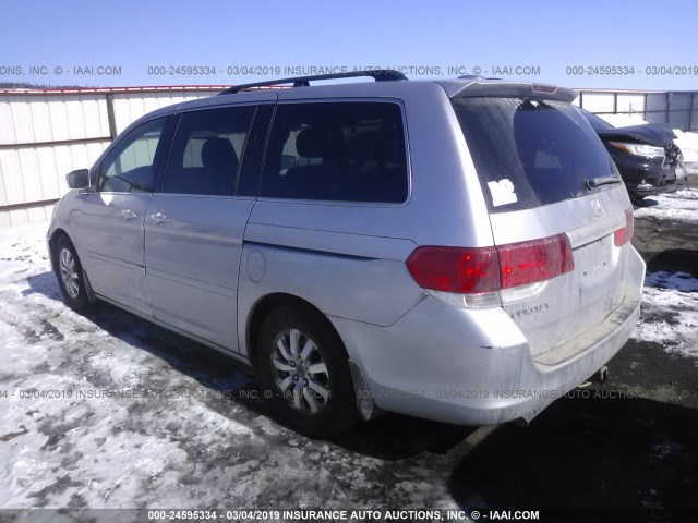 5FNRL3H7XAB008319 - 2010 HONDA ODYSSEY EXL SILVER photo 3