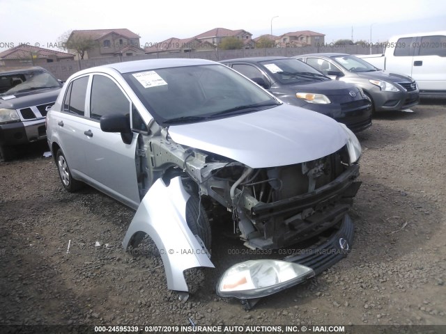 3N1CC1AP3AL382151 - 2010 NISSAN VERSA S/SL SILVER photo 1