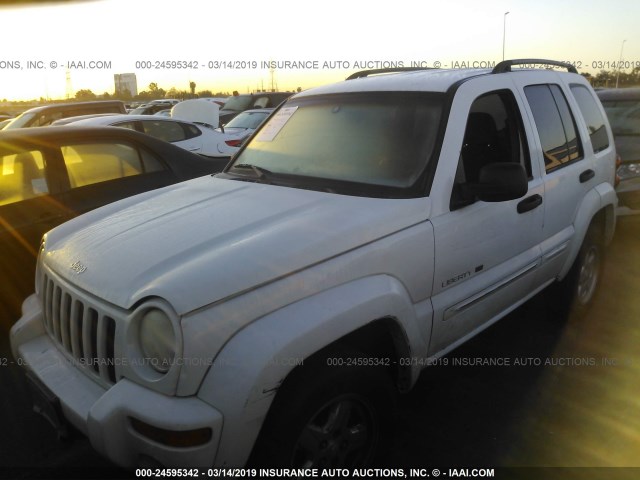 1J4GK58K12W110285 - 2002 JEEP LIBERTY LIMITED WHITE photo 2