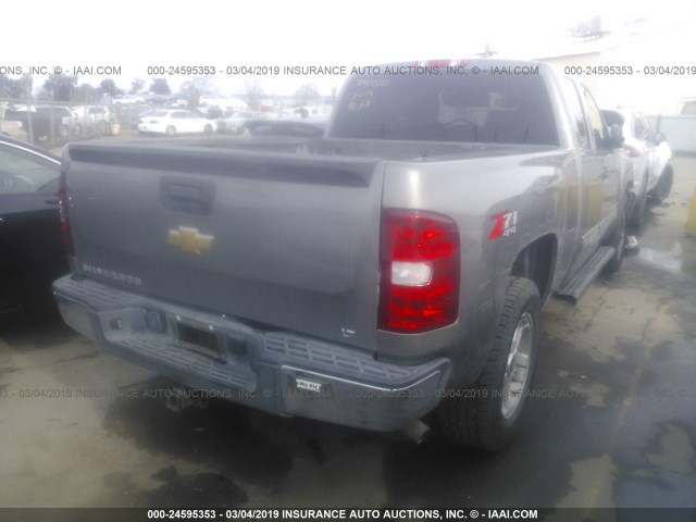 1GCRKSE75DZ340569 - 2013 CHEVROLET SILVERADO K1500 LT SILVER photo 4