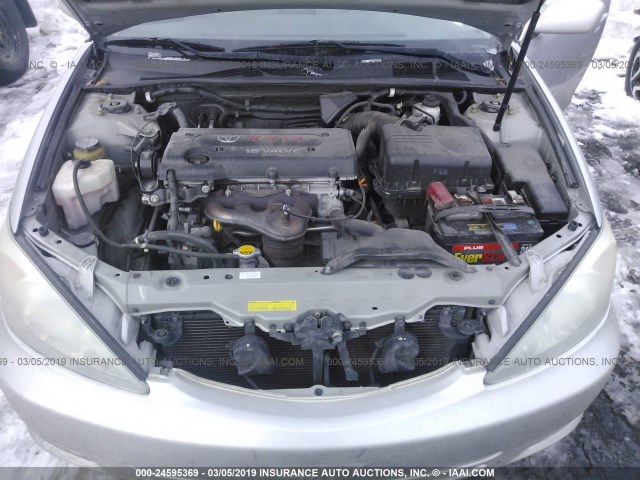 4T1BE32K94U306277 - 2004 TOYOTA CAMRY LE/XLE/SE SILVER photo 10