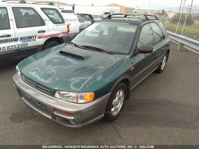 JF1GF4858XH812989 - 1999 SUBARU IMPREZA OUTBACK SPORT GREEN photo 2