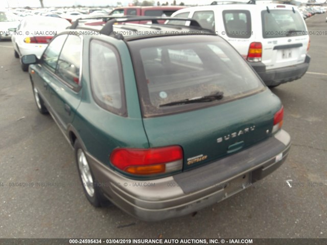 JF1GF4858XH812989 - 1999 SUBARU IMPREZA OUTBACK SPORT GREEN photo 3