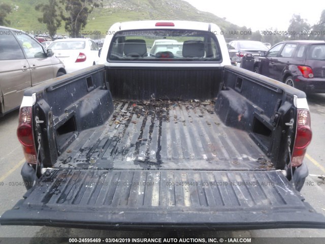 5TENX22NX8Z503066 - 2008 TOYOTA TACOMA WHITE photo 8