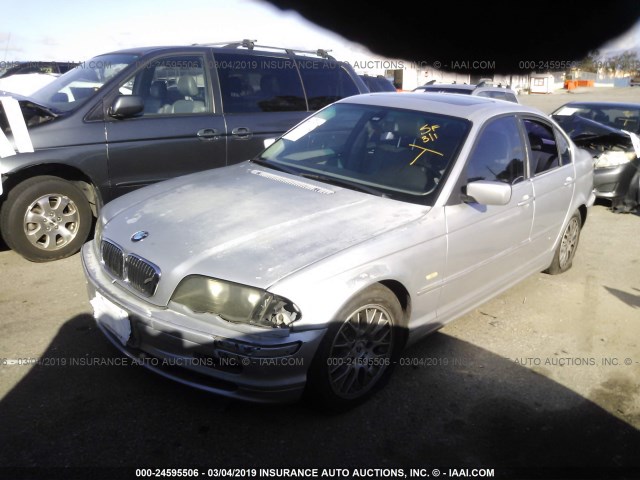 WBAAM5333XFR10919 - 1999 BMW 328 I AUTOMATIC ვერცხლისფერი ფოტო 2