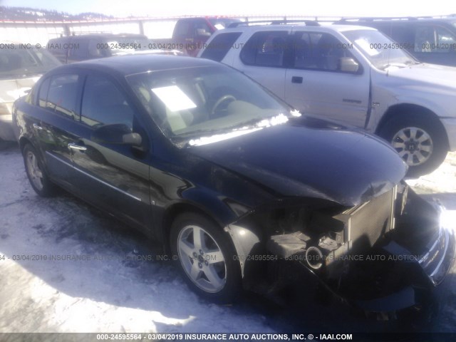 1G1AZ58F367754549 - 2006 CHEVROLET COBALT LTZ BLACK photo 1