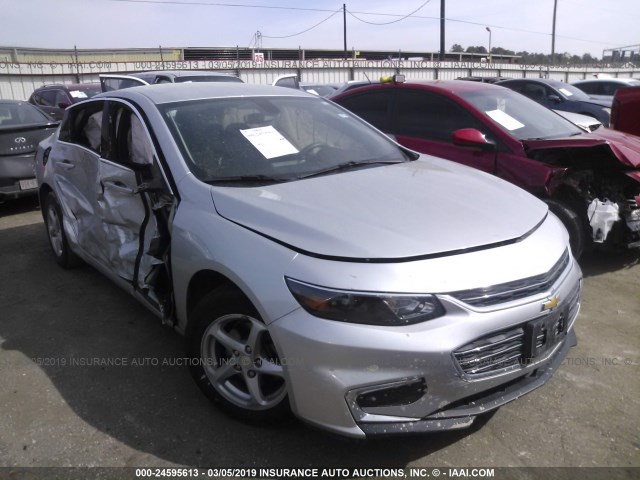 1G1ZB5STXHF201217 - 2017 CHEVROLET MALIBU LS SILVER photo 1