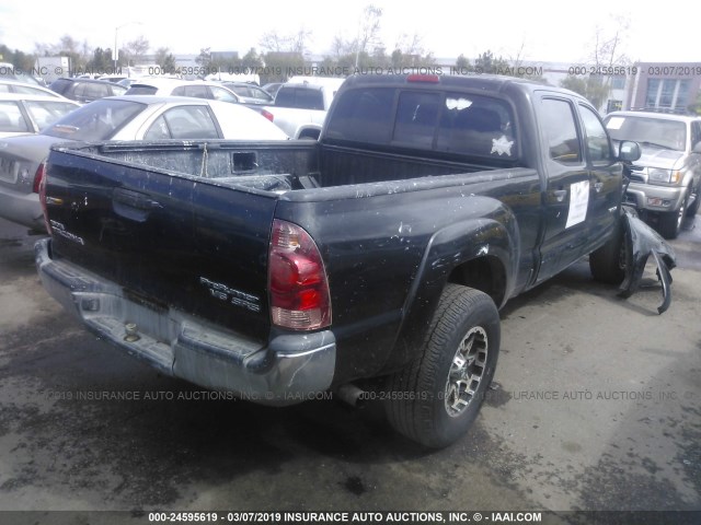 5TEKU72N77Z392127 - 2007 TOYOTA TACOMA DBL CAB PRERUNNER LNG BED BLACK photo 4