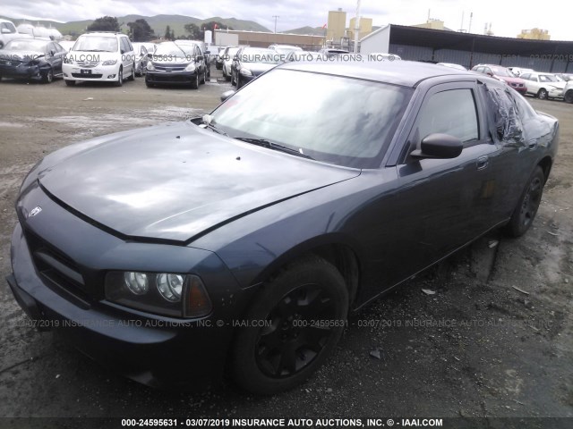 2B3KA43R57H640915 - 2007 DODGE CHARGER SE/SXT BLACK photo 2