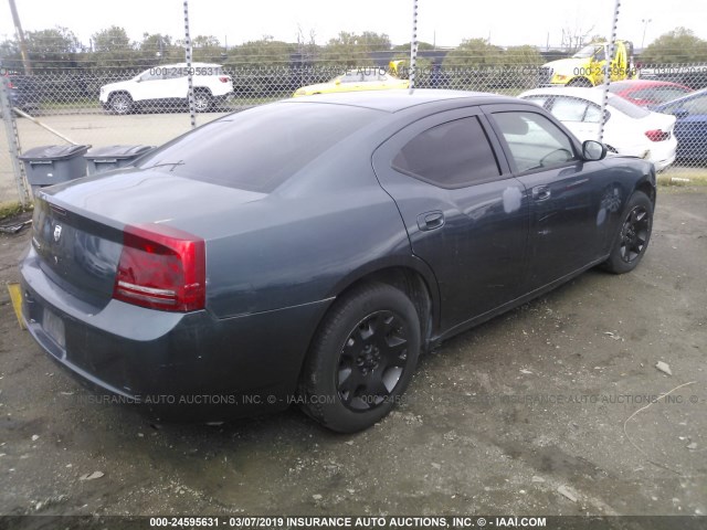 2B3KA43R57H640915 - 2007 DODGE CHARGER SE/SXT BLACK photo 4