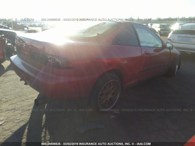 JH4DC444XSS027547 - 1995 ACURA INTEGRA RS RED photo 4