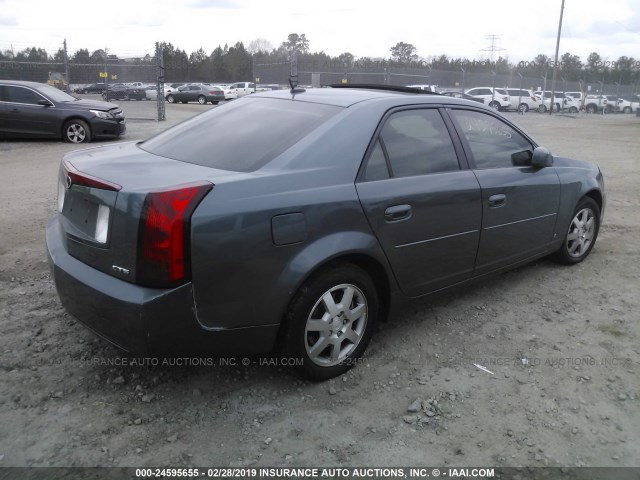 1G6DP577960123594 - 2006 CADILLAC CTS HI FEATURE V6 BLUE photo 4