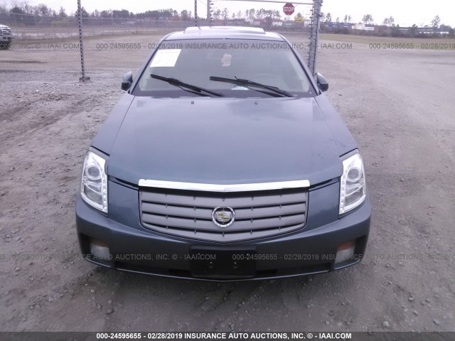 1G6DP577960123594 - 2006 CADILLAC CTS HI FEATURE V6 BLUE photo 6