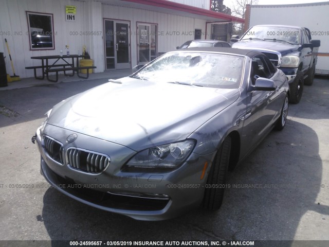 WBALZ3C51CDL71240 - 2012 BMW 650 I GRAY photo 2