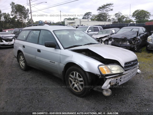 4S3BH675547629658 - 2004 SUBARU LEGACY OUTBACK AWP SILVER photo 1