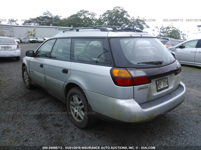 4S3BH675547629658 - 2004 SUBARU LEGACY OUTBACK AWP SILVER photo 3