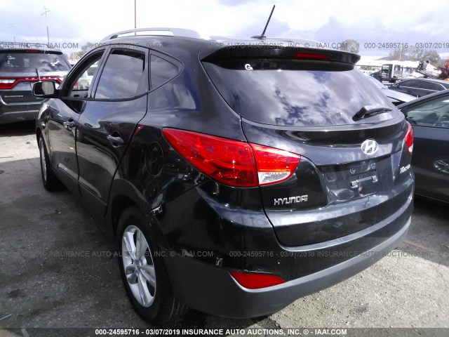 KM8JU3AC1BU228468 - 2011 HYUNDAI TUCSON GLS/LIMITED 黑色 照片 3