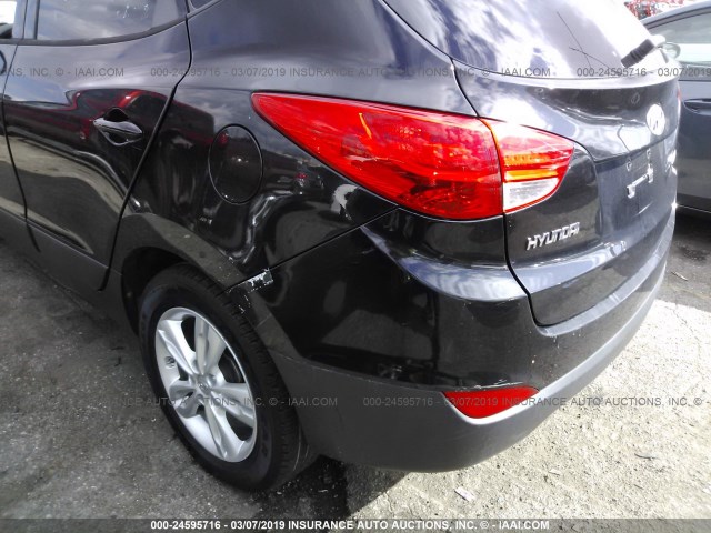 KM8JU3AC1BU228468 - 2011 HYUNDAI TUCSON GLS/LIMITED 黑色 照片 6