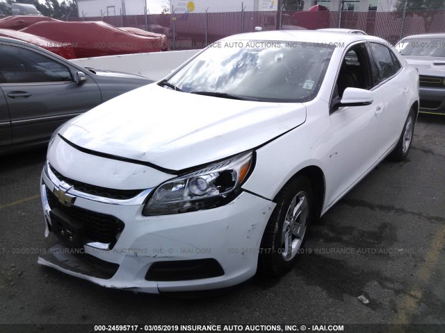 1G11C5SA8GU141585 - 2016 CHEVROLET MALIBU LIMITED LT WHITE photo 2